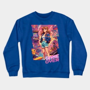 Retro Gamer Girl! Crewneck Sweatshirt